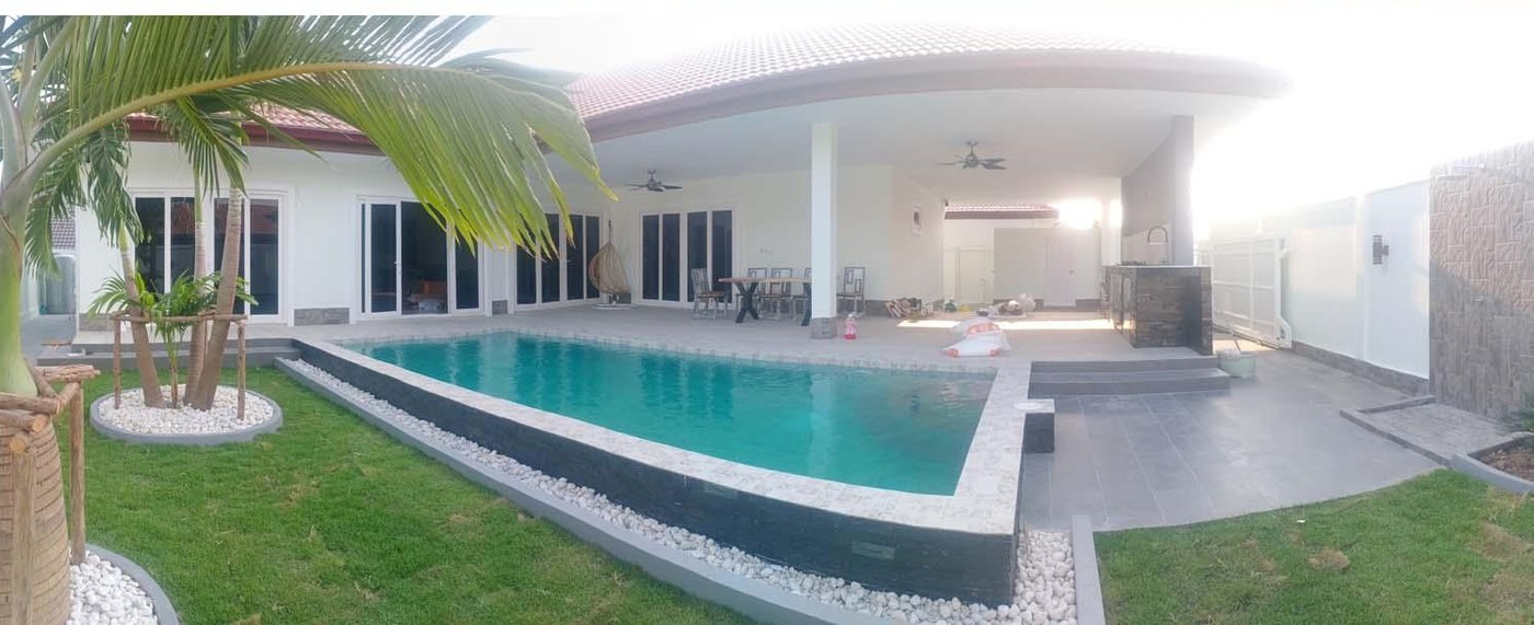 Pool-facing terrace